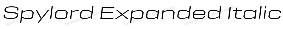 Spylord Expanded Italic字体转换